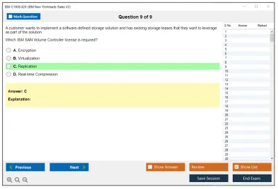 IBM C1000-020 IBM New Workloads Sales V2 Practice test exam simulator test engine exam Prep practice test questions answers Image 9