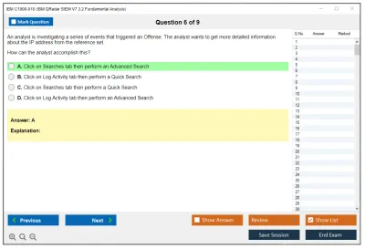 IBM C1000-018 IBM QRadar SIEM V7.3.2 Fundamental Analysis Practice test exam simulator test engine exam Prep practice test questions answers Image 6