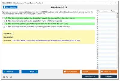Adobe AD0-E102 Adobe Experience Manager Business Practitioner Practice test exam simulator test engine exam Prep practice test questions answers Image 4