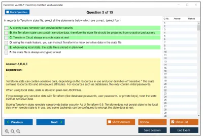 HashiCorp VA-002-P HashiCorp Certified: Vault Associate Practice test exam simulator test engine exam Prep practice test questions answers Image 5