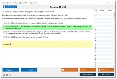 VMware 3V0-21.21 Advanced Design VMware vSphere 7.x Practice test exam simulator test engine exam Prep practice test questions answers Image 10