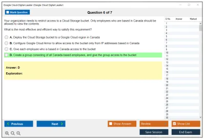 Google Cloud-Digital-Leader Google Cloud Digital Leader exam Practice test exam simulator test engine exam Prep practice test questions answers Image 6
