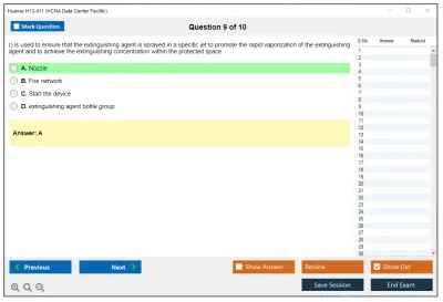 Huawei H12-411 HCNA Data Center Facility Practice test exam simulator test engine exam Prep practice test questions answers Image 9