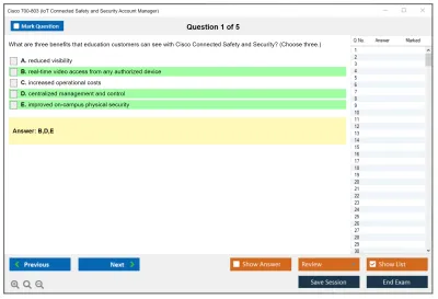 Cisco 700-803 IoT Connected Safety and Security Account Manager Practice test exam simulator test engine exam Prep practice test questions answers Image 1
