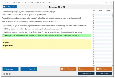 Magento Magento-2-Certified-Associate-Developer Magento 2 Certified Associate Developer Exam Practice test exam simulator test engine exam Prep practice test questions answers Image 10