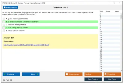 HP HP2-H62 Selling HP Business Personal Systems Hardware 2018 Practice test exam simulator test engine exam Prep practice test questions answers Image 2
