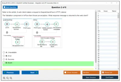 Mulesoft MCD-ASSOC MuleSoft Certified Developer - Integration and API Associate (Mule 3) Practice test exam simulator test engine exam Prep practice test questions answers Image 2