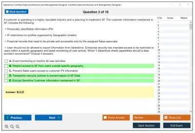Salesforce Certified-Data-Architecture-and-Management-Designer Certified Data Architecture and Management Designer Practice test exam simulator test engine exam Prep practice test questions answers Image 3