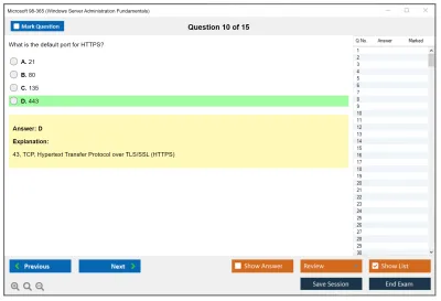Microsoft 98-365 Windows Server Administration Fundamentals Practice test exam simulator test engine exam Prep practice test questions answers Image 10