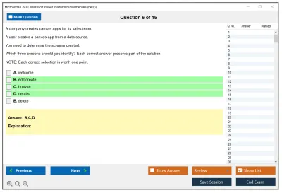 Microsoft PL-900 Microsoft Power Platform Fundamentals Practice test exam simulator test engine exam Prep practice test questions answers Image 6