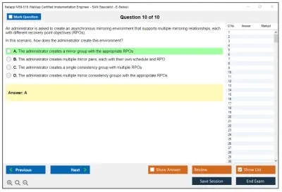 Netapp NS0-516 NetApp Certified Implementation Engineer - SAN Specialist - E-Series Practice test exam simulator test engine exam Prep practice test questions answers Image 10