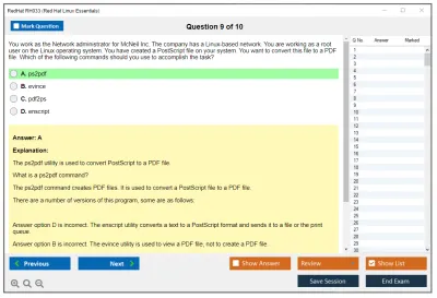 RedHat RH033 Red Hat Linux Essentials Practice test exam simulator test engine exam Prep practice test questions answers Image 9