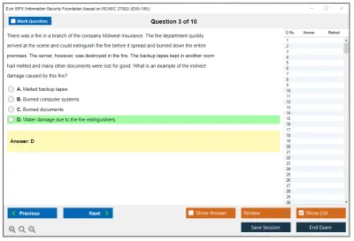 Exin ISFS Information Security Foundation (based on ISO/IEC 27002) (EX0-105) Practice test exam simulator test engine exam Prep practice test questions answers Image 3