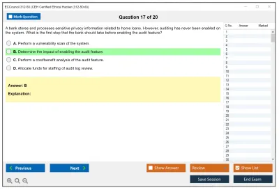 ECCouncil 312-50 Certified Ethical Hacker Exam Practice test exam simulator test engine exam Prep practice test questions answers Image 17