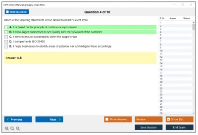 CIPS L5M2 Managing Supply Chain Risk Practice test exam simulator test engine exam Prep practice test questions answers Image 4