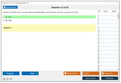 Huawei H13-711_V3.0 HCIA-Big Data V3.0 Practice test exam simulator test engine exam Prep practice test questions answers Image 15