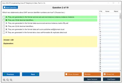 Cisco 300-075 Implementing Cisco IP Telephony &amp; Video, Part 2 v1.0 Practice test exam simulator test engine exam Prep practice test questions answers Image 2