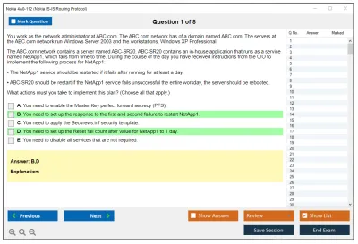 Nokia 4A0-112 Nokia IS-IS Routing Protocol Practice test exam simulator test engine exam Prep practice test questions answers Image 1