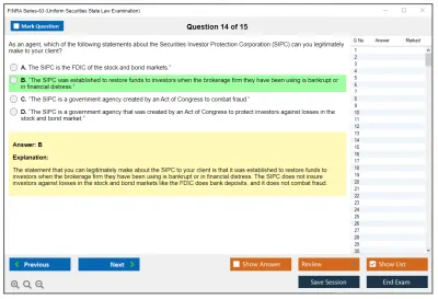 FINRA Series-63 Uniform Securities State Law Examination Practice test exam simulator test engine exam Prep practice test questions answers Image 14