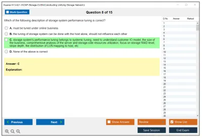 Huawei H13-621 HCNP-Storage-CUSN(Constructing Unifying Storage Network) Practice test exam simulator test engine exam Prep practice test questions answers Image 8