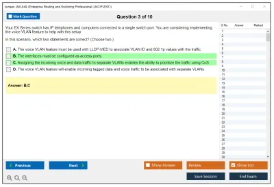 Juniper JN0-649 Enterprise Routing and Switching Professional (JNCIP-ENT) Practice test exam simulator test engine exam Prep practice test questions answers Image 3