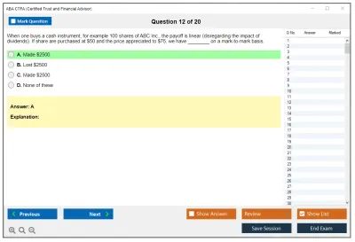 ABA CTFA Certified Trust and Financial Advisor Practice test exam simulator test engine exam Prep practice test questions answers Image 12