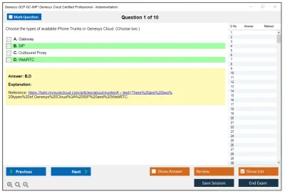 Genesys GCP-GC-IMP Genesys Cloud Certified Professional - Implementation Practice test exam simulator test engine exam Prep practice test questions answers Image 1