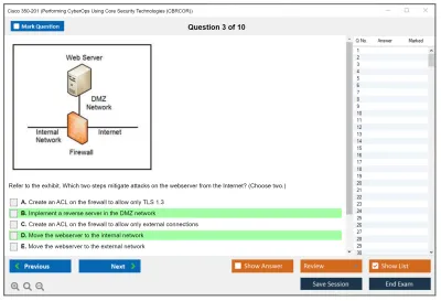 Cisco 350-201 Performing CyberOps Using Core Security Technologies (CBRCOR) Practice test exam simulator test engine exam Prep practice test questions answers Image 3