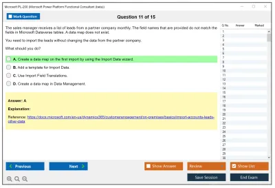 Microsoft PL-200 Microsoft Power Platform Functional Consultant Practice test exam simulator test engine exam Prep practice test questions answers Image 11