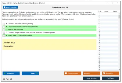 Netapp NS0-515 NetApp Certified Implementation Engineer-E-Series Practice test exam simulator test engine exam Prep practice test questions answers Image 5