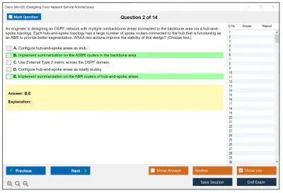 Cisco 300-320 Designing  Cisco Network Service Architectures Practice test exam simulator test engine exam Prep practice test questions answers Image 2