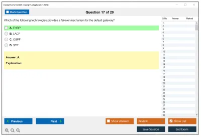 CompTIA N10-007 CompTIA Network+ 2018 Practice test exam simulator test engine exam Prep practice test questions answers Image 17