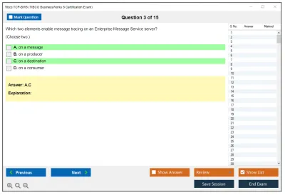 Tibco TCP-BW6 TIBCO BusinessWorks 6 Certification Exam Practice test exam simulator test engine exam Prep practice test questions answers Image 3