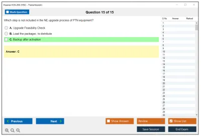 Huawei H35-260 HCSA-Field-Transmission & PTN V1.0 Practice test exam simulator test engine exam Prep practice test questions answers Image 15