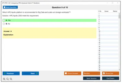 HP HPE1-H01 Designing HPE Advanced Hybrid IT Solutions Practice test exam simulator test engine exam Prep practice test questions answers Image 9
