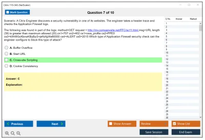 Citrix 1Y0-340 NetScaler Practice test exam simulator test engine exam Prep practice test questions answers Image 7