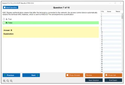 Huawei H12-723_V3.0 HCIP-Security-CTSS V3.0 Practice test exam simulator test engine exam Prep practice test questions answers Image 7
