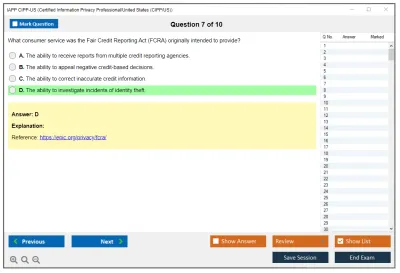 IAPP CIPP-US Certified Information Privacy Professional/United States (CIPP/US) Practice test exam simulator test engine exam Prep practice test questions answers Image 7