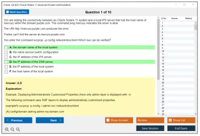 Oracle 1z0-822 Oracle Solaris 11 Advanced System Administration Practice test exam simulator test engine exam Prep practice test questions answers Image 1