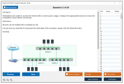 CompTIA N10-007 CompTIA Network+ 2018 Practice test exam simulator test engine exam Prep practice test questions answers Image 2