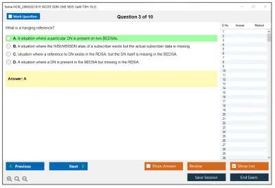 Nokia NCM_20002021610 NCSS SDM ONE NDS OaM-TSH-16.0 Practice test exam simulator test engine exam Prep practice test questions answers Image 3