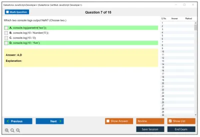 Salesforce JavaScript-Developer-I Salesforce Certified JavaScript Developer I Practice test exam simulator test engine exam Prep practice test questions answers Image 7