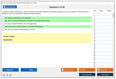 ECCouncil 312-50 Certified Ethical Hacker Exam Practice test exam simulator test engine exam Prep practice test questions answers Image 4