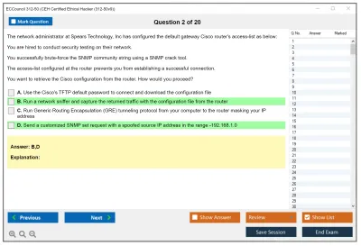 ECCouncil 312-50 Certified Ethical Hacker Exam Practice test exam simulator test engine exam Prep practice test questions answers Image 2