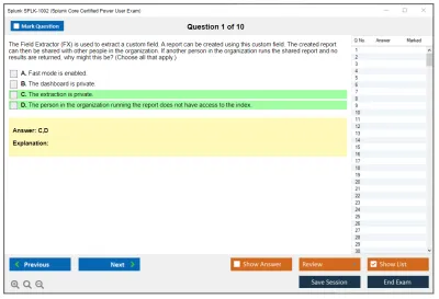 Splunk SPLK-1002 Splunk Core Certified Power User Exam Practice test exam simulator test engine exam Prep practice test questions answers Image 1