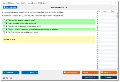 Nutanix NCSE-Level-1 Nutanix Certified Systems Engineer (NCSE): Level 1 Practice test exam simulator test engine exam Prep practice test questions answers Image 4