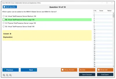 Cisco 500-325 Cisco Collaboration Servers and Appliances (CSA) Practice test exam simulator test engine exam Prep practice test questions answers Image 10