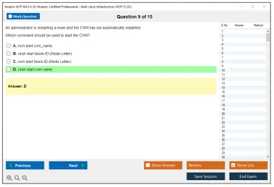 Nutanix NCP-MCI-5.20 Nutanix Certified Professional - Multi cloud Infrastructure (NCP-5.20) Practice test exam simulator test engine exam Prep practice test questions answers Image 9