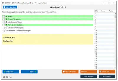 IBM C2010-571 IBM Tivoli Process Automation Engine V7.5 Implementation Practice test exam simulator test engine exam Prep practice test questions answers Image 2