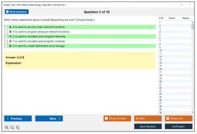 Juniper JN0-1302 Data Center Design. Specialist (JNCDS-DC) Practice test exam simulator test engine exam Prep practice test questions answers Image 3